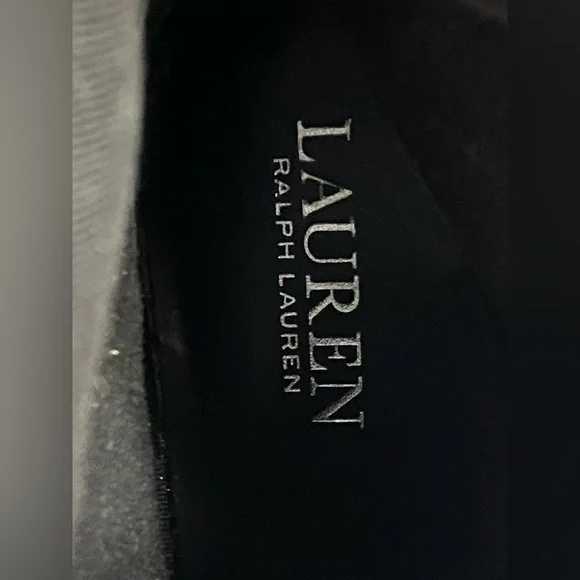 Ralph Lauren Riding Boot Margarite Women's Sz 8 B Black Leather Zip Knee High - Picture 15 of 15